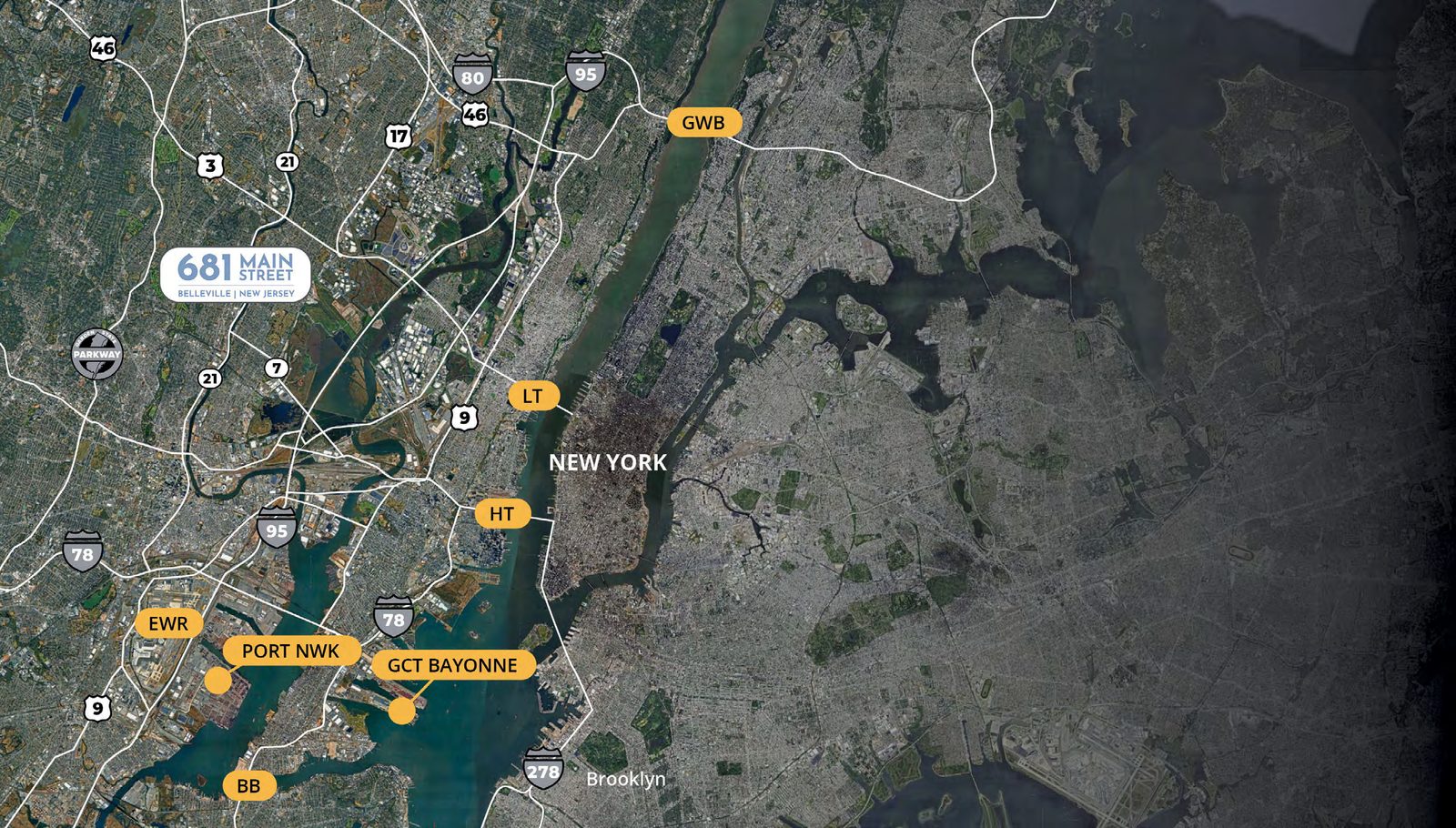 Truck routes map