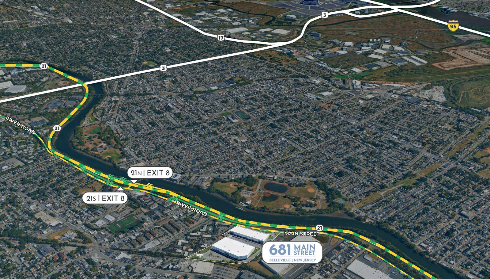 Truck routes map